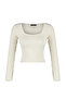 Stone Crop Square Collar Knitwear Sweater Twoaw24Kz01199 - 7