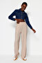 Vizon Wide Leg/Geniş Paça Beli Lastikli Dokuma Pantolon TWOSS22PL00024