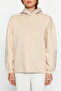 Stone Thick Fleece Inside Quilted Hooded Regular/Normal Fit Knitted Sweatshirt TWOAW24SW00205 - 4