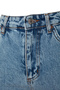 Indigo High Waist Mom %100 Cotton Non-Stretch Jeans TWOSS23JE00067 - 8