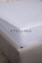 Luxury Hotel Series Striped Cotton Satin Fitted Sheet - 2