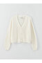 Long Sleeve V-Neck Oversize Knitwear Women's Cardigan - 6