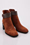 Women's Heeled Boots Tan Suede 421273488 - 2