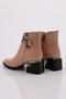 Women's Heeled Boots Skin Wrinkled Patent Leather 421273488 - 3