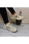 U.S.Polo Maybe Beige Thick Sole Women's Sports Shoes with Inner Lining - 3