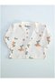 Unisex Baby Natural Mandarin Printed Natural 5-Piece Hospital Discharge Bodysuit Set - 3