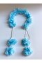 Maternity Slippers Crown Set Blue Floral Mother's Slippers Elegant Maternity Set Hospital Release - 3