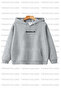 Brooklyn Printed Unisex Hooded Gray Kids Sweatshirt Hoodie - 3