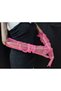 Bella evening dress bridal gloves long neon pink - 3