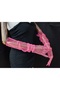 Bella evening dress bridal gloves long neon pink - 2