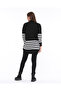 Women's Striped Knitwear Tunic - 4