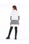 Women's Striped Knitwear Tunic - 4
