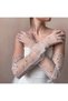 Bellamia Jewelled Bridal Party Gloves Long White - 4
