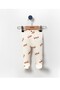 Baby Girl Coffee Foam Butterfly Patterned Istanbul Single Size 3-Piece Baby Booties Bottom - 3
