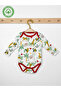 Baby 100% Cotton Printed Long Sleeve Knitted Fabric 2-Piece Bodysuit 3-18 Months - 3