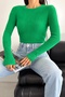 Women's Round Collar Standard Size Plush Knitwear Sweater