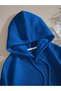 Women's Butterfly Printed Oversize Hooded Sweatshirt - 6