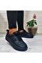 Enner Pu Black Comfort Footed Atom Sneaker Sports Shoes - 5
