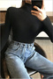 Pack of 4 Black - White - Red - Beige Unisex Thick Cotton Fisherman Slimft Turtleneck Sweater - 6