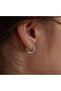 Steel Silver Color 1.5 Cm Twist Hoop Earring | Anti-tarnish Anti-Allergic - 6
