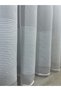 Roman Striped 1 to 3 Close Pleated Tulle Curtain White - 4