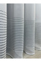 Roman Striped 1 to 2.5 Medium Pleated Tulle Curtain Gray - 4