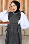2090 Side Lace Gilet Dress Black - 2