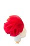 red tulle hair accessory clip scrunchies - 2