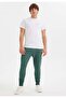White Printed Crew Neck Cotton Men's T-Shirt WMEMBROIDERY SIMPLICITY - 3