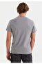 Gray Crew Neck Cotton Men's T-Shirt VITAL - 5