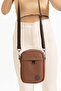 new season women's zipper detailed mini daily bag brown - 4