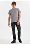 Gray Crew Neck Cotton Men's T-Shirt VITAL - 3