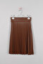 Girl's Pleated Leather Skirt - 3