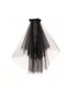Women's Veil,Black Bridal Veil,wedding Dress Accessory Wedding long veil,with buckle 50CM - 5
