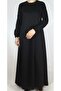 Crystal Two-Strand Sleeve Button Detail Seasonal Dress - 2