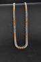 Men's Silver-Gold Barley Model Stainless Steel Chain Necklace - 3