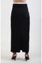 Black Poly Boxer Detailed Skirt - 5