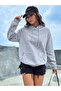 Unprinted Hooded Oversized Unisex Sweatshirt DAXİS Sportwear Company - 7