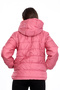 Girl's Thick Water Repellent Rose Coat with Fleece Underwear - 3