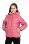 Girl's Thick Water Repellent Rose Coat with Fleece Underwear - 4
