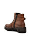 1950807K Tan Genuine Leather Women's Boots with Fleece Inside - 4