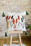 Punch Embroidered Single Decorative Special Design Throw Pillow Cover (panch)