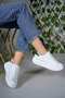 ® | Medusa Women's White-Green Thick Platform Lightweight Everyday Walking Sneakers and Sneakers - 2