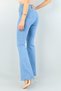 Vega High Waist Light Blue Spanish Leg Jean Flare Women's Denim Trousers Lycra - 4