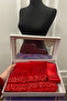 Red Elegant Bridal Veil Set, Henna Veil Set with Water Stones 6 Pieces - 9