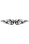 Motor Flame Sticker - 35x13 cm, 2 Pieces