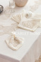 Neli 26 Piece Linen French Laced Flatware Set - 2