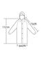 Unisex Khaki Water Windproof Raincoat Hooded - 4