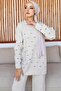 23006 Embossed Knitwear Set Stone Color - 2