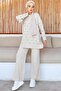 23006 Embossed Knitwear Set Stone Color - 5
